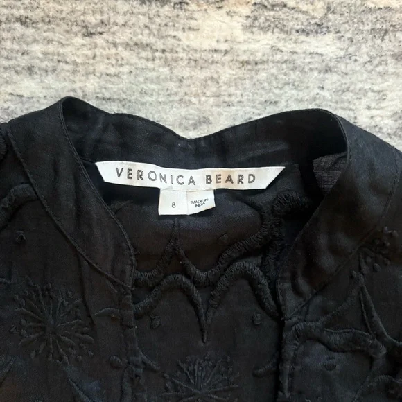 Veronica Beard Archie embroidered floral dress size 8 - Picture 9 of 14